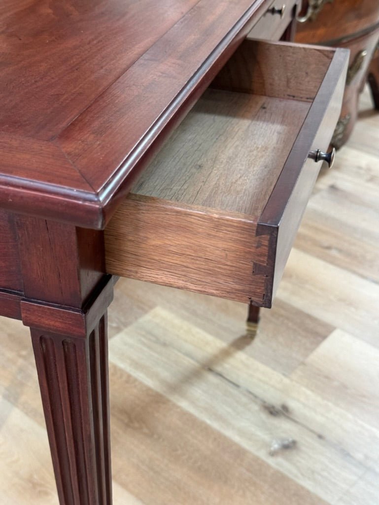 Louis XVI period French mahogany “petite table de salon,” side table - Helen Storey Antiques