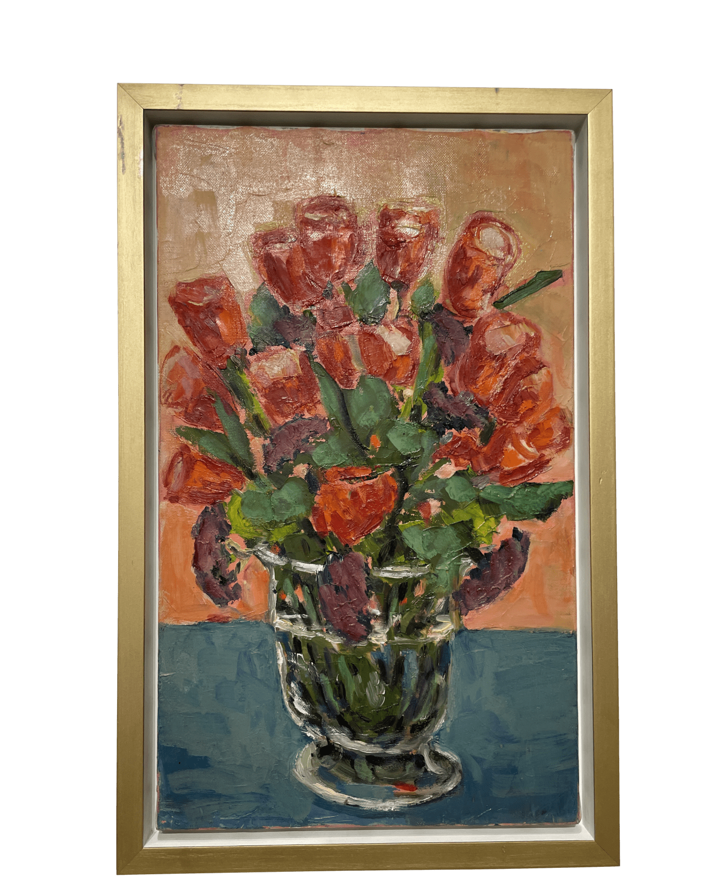 Mid-20th-century still life of tulips by French Provencal artist Gemy