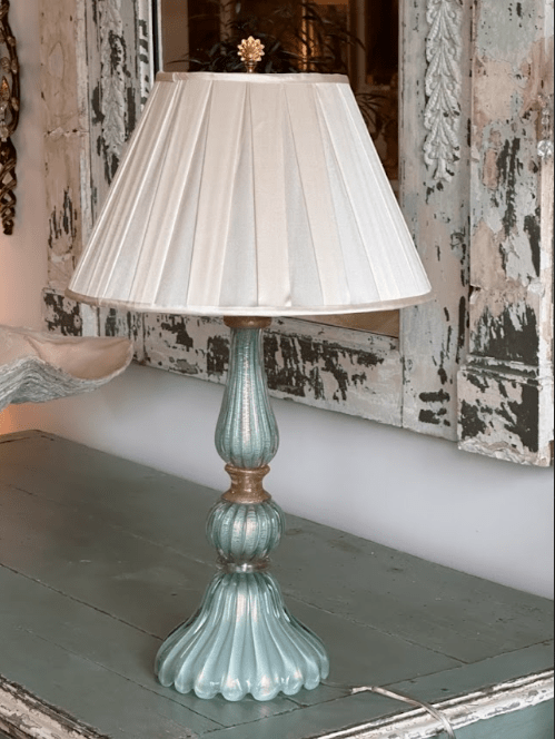 Mid - Century Italian Murano Glass Lamp, Archimede Seguso - Helen Storey Antiques