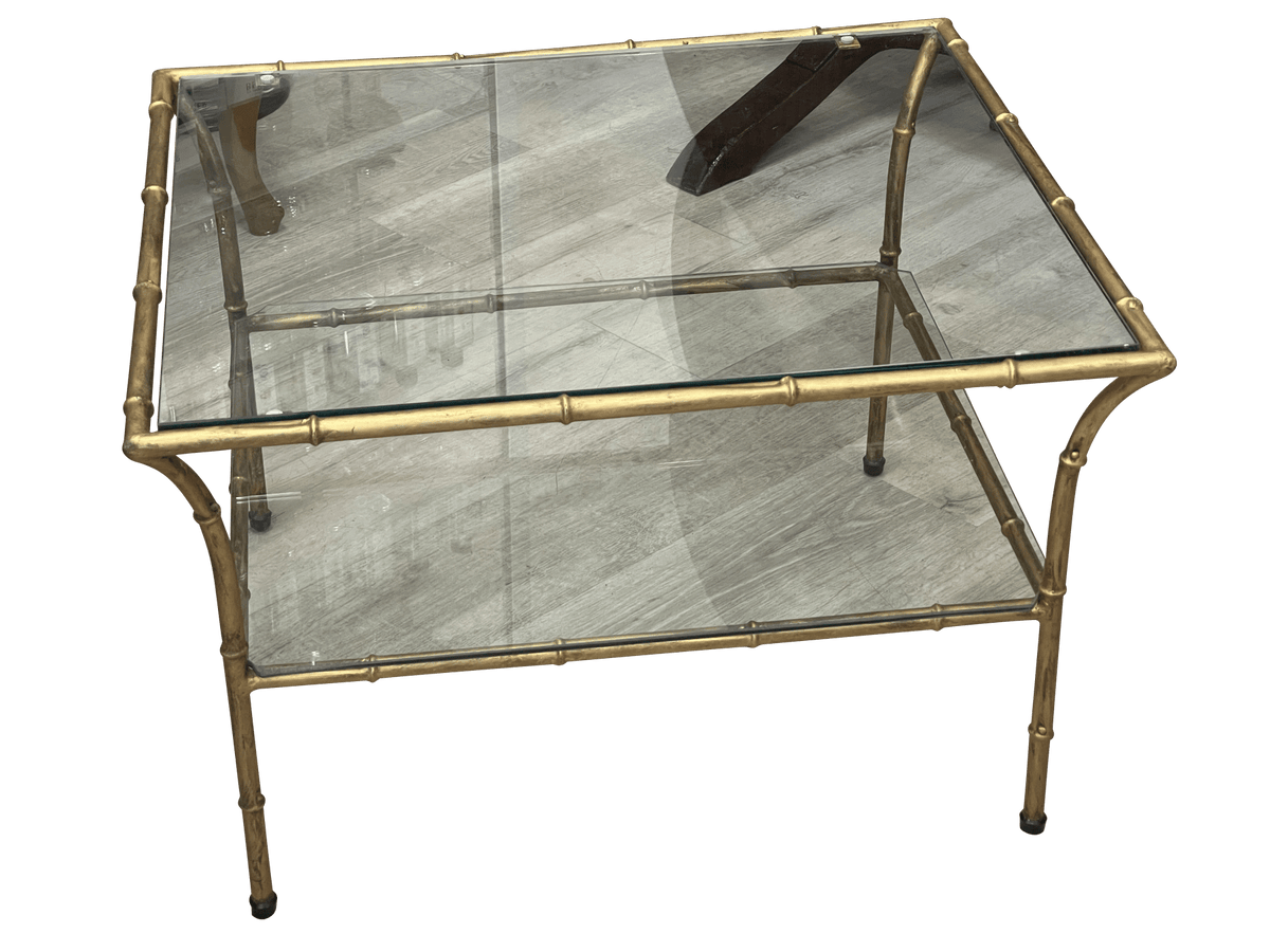 Mid - Century Modern Coffee Table, Bamboo Form - Helen Storey Antiques