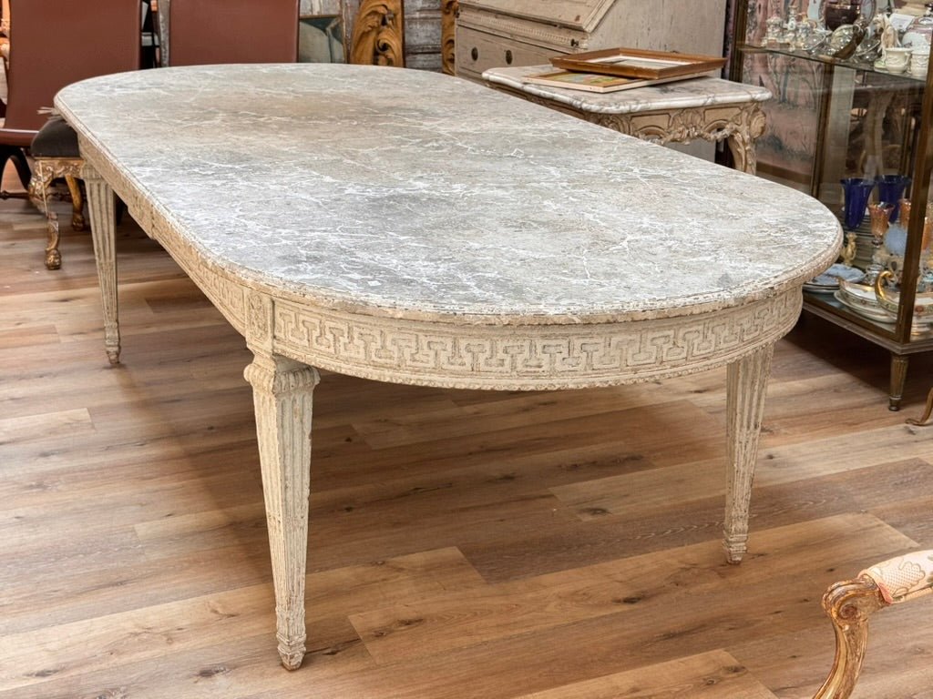 Oval Dining Table, Gustavian Style, Sweden 8 feet 7&quot; - Helen Storey Antiques