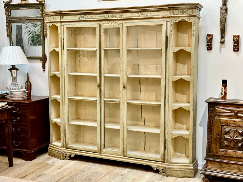 Painted 19th Century Danish Bookcase - Helen Storey Antiques