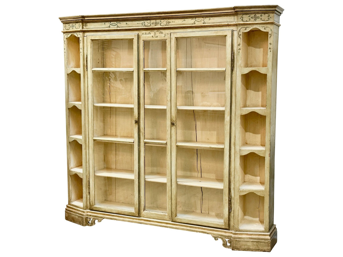 Painted 19th Century Danish Bookcase - Helen Storey Antiques