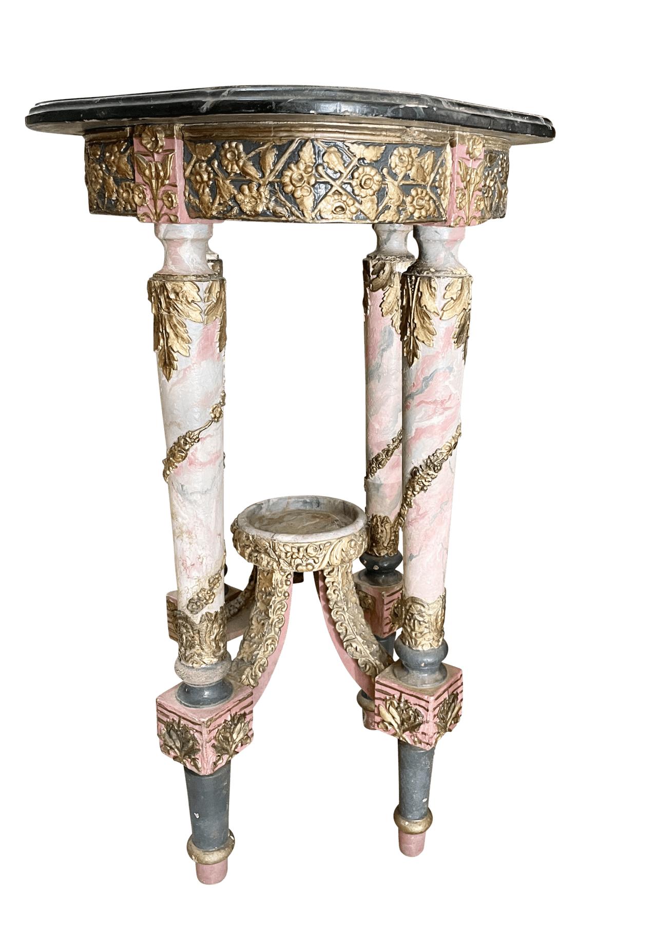 Italianate Painted and Carved Occasional Table