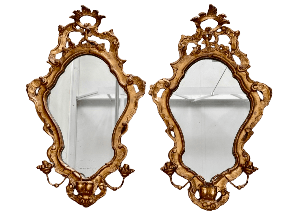 Pair 18th C. Venetian Mirrors