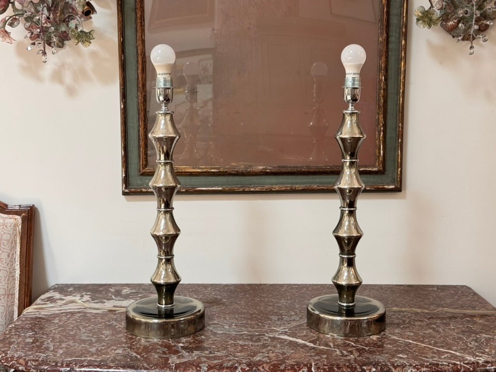 Pair Murano Table Lamps by Alberto Donà, circa 1970 - Helen Storey Antiques