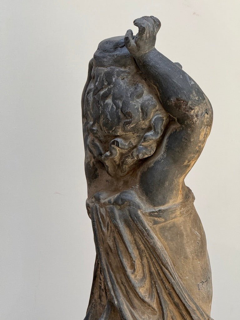Pair of 18th - century English lead putti - Helen Storey Antiques