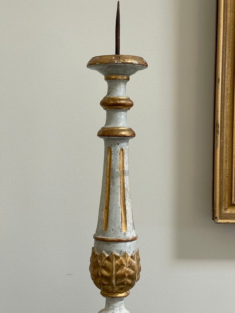 Pair of 18th Century Tuscan Italian Pricket Sticks - Helen Storey Antiques