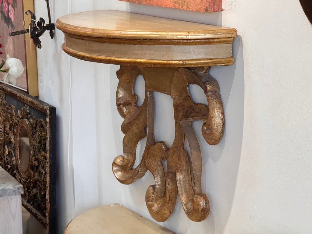 Pair of Fine 18th Century Italian Carved Console Tables - Helen Storey Antiques