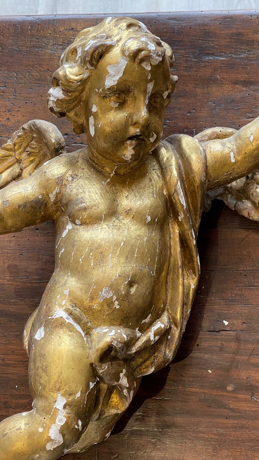 PAIR OF ITALIAN BAROQUE CARVED PUTTI, 18TH CENTURY - Helen Storey Antiques