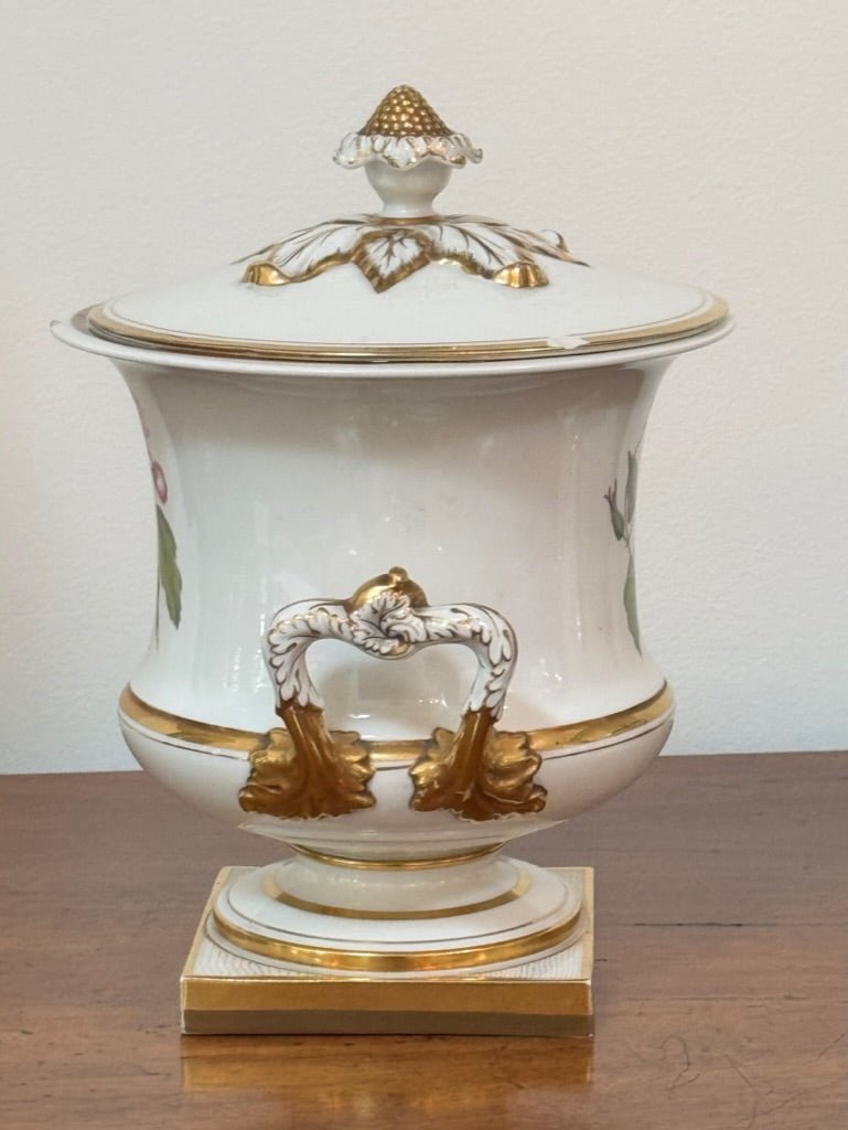 Pair of Worcester Porcelain Covered Fruit Coolers Circa 1813 - Helen Storey Antiques