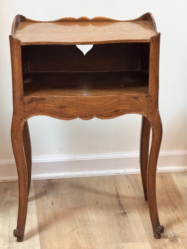 Period Louis XV Provincial walnut table de chevet, c. 1780 - Helen Storey Antiques