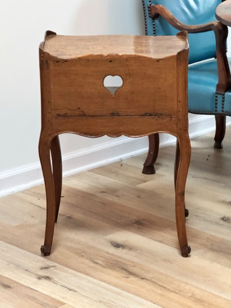 Period Louis XV Provincial walnut table de chevet, c. 1780 - Helen Storey Antiques