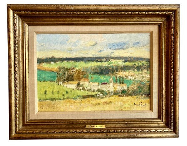 POST-IMPRESSIONEST GERARD PASSET "CAMPAGNE" OIL ON CANVAS