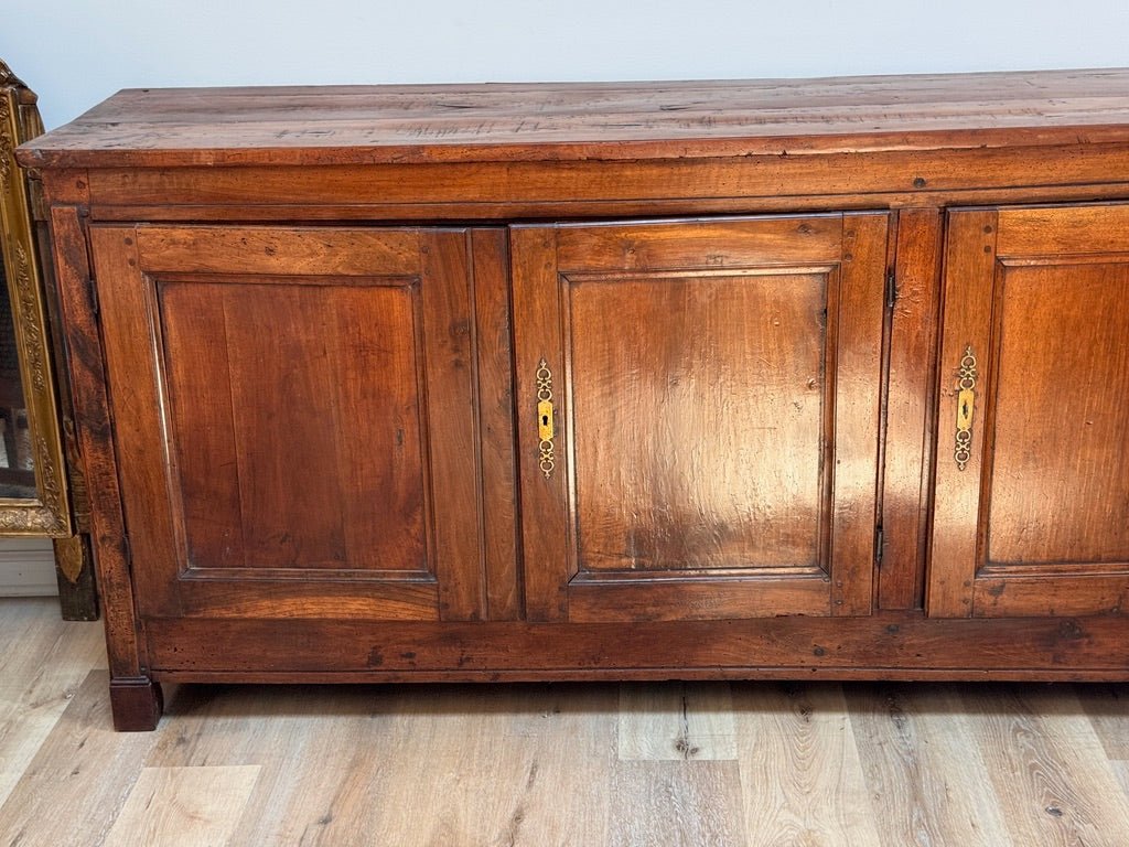 Provincial French Walnut Empire Sideboard Enfilade c. 1810 - Helen Storey Antiques