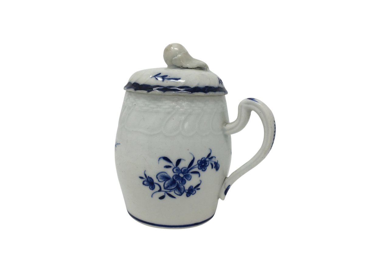 Rare French Tournai Mustard Pot, 18th Century