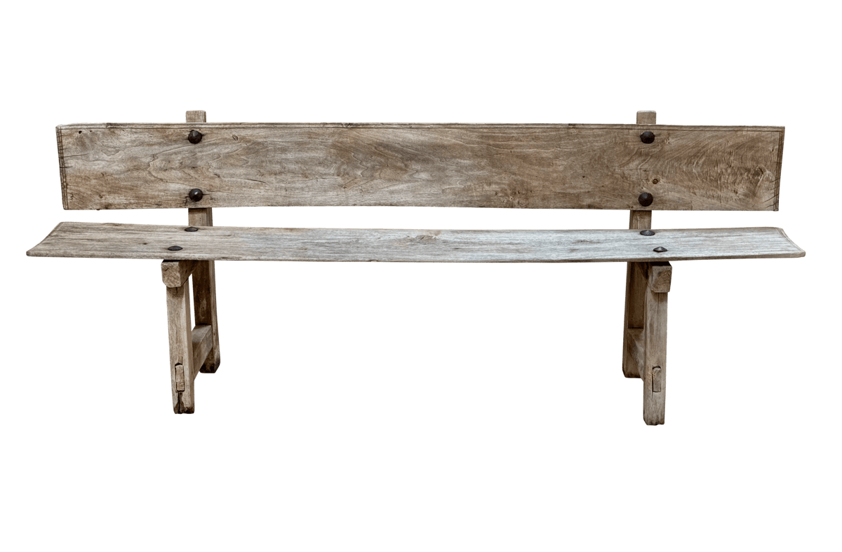 Rustic 18th Century Spanish Bench - Helen Storey Antiques