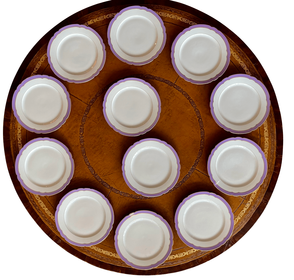 SET OF 12 19TH CENTURY FRENCH Palais Royale PORCELAIN PLATES - Helen Storey Antiques