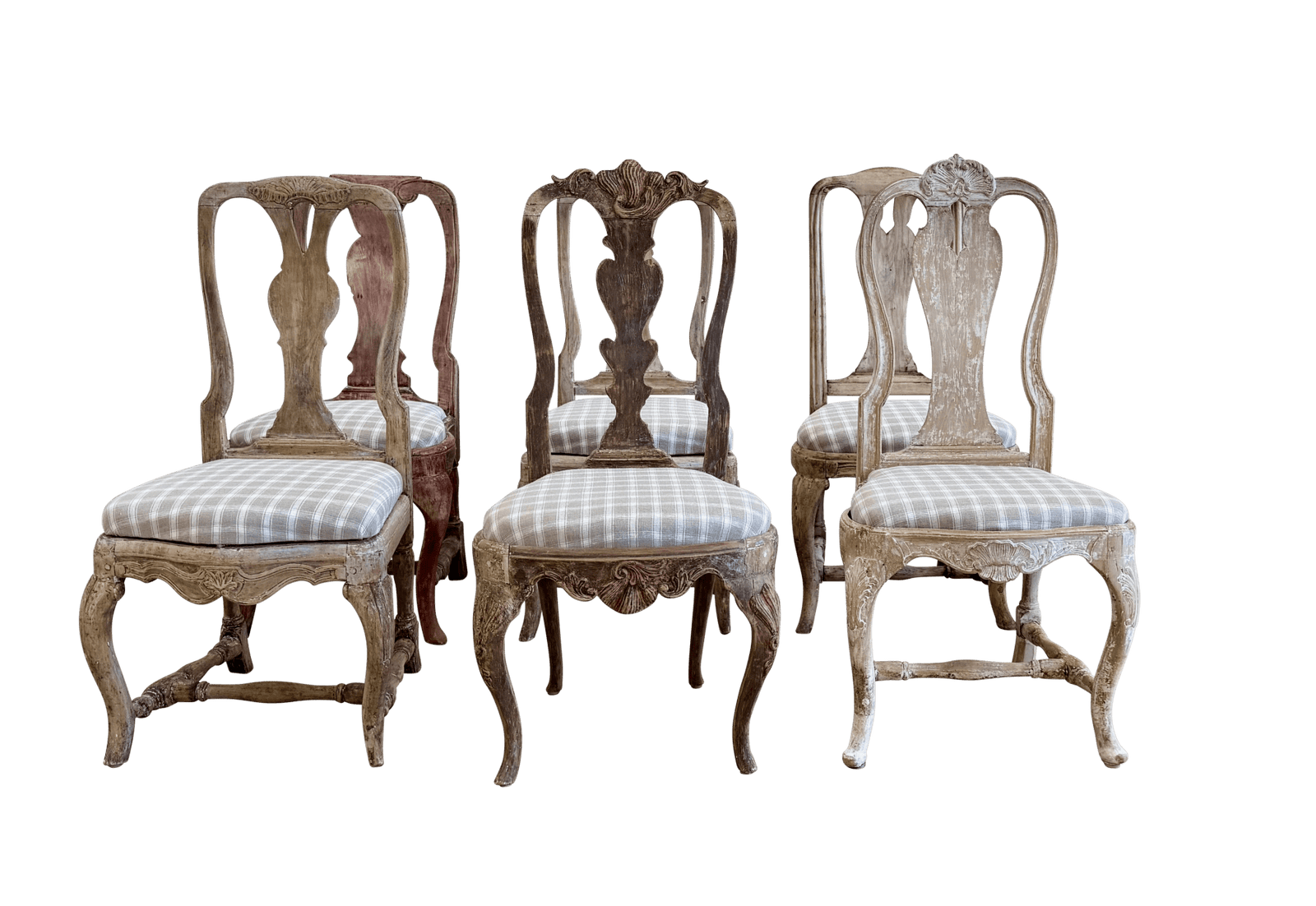 Set of six 18th Century Gustavian Dining Chairs