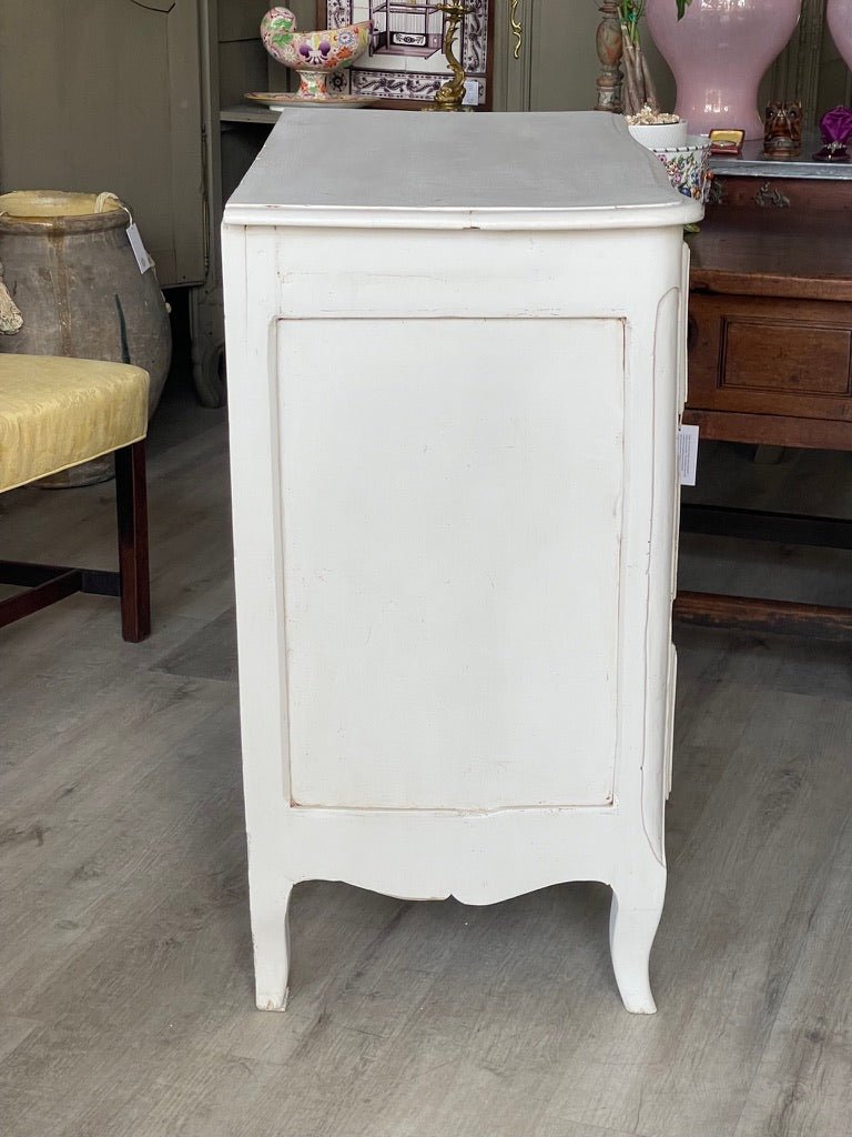 Small 18TH CENTURY Creme - Peinte FRENCH WALNUT Chest Commode - Helen Storey Antiques