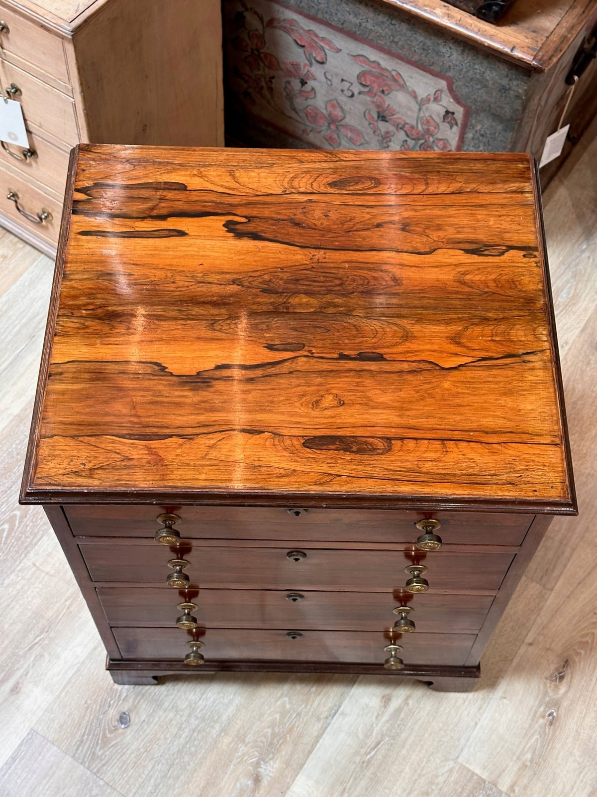 Small Regency Rosewood Chest of Drawers, c. 1815 - Helen Storey Antiques