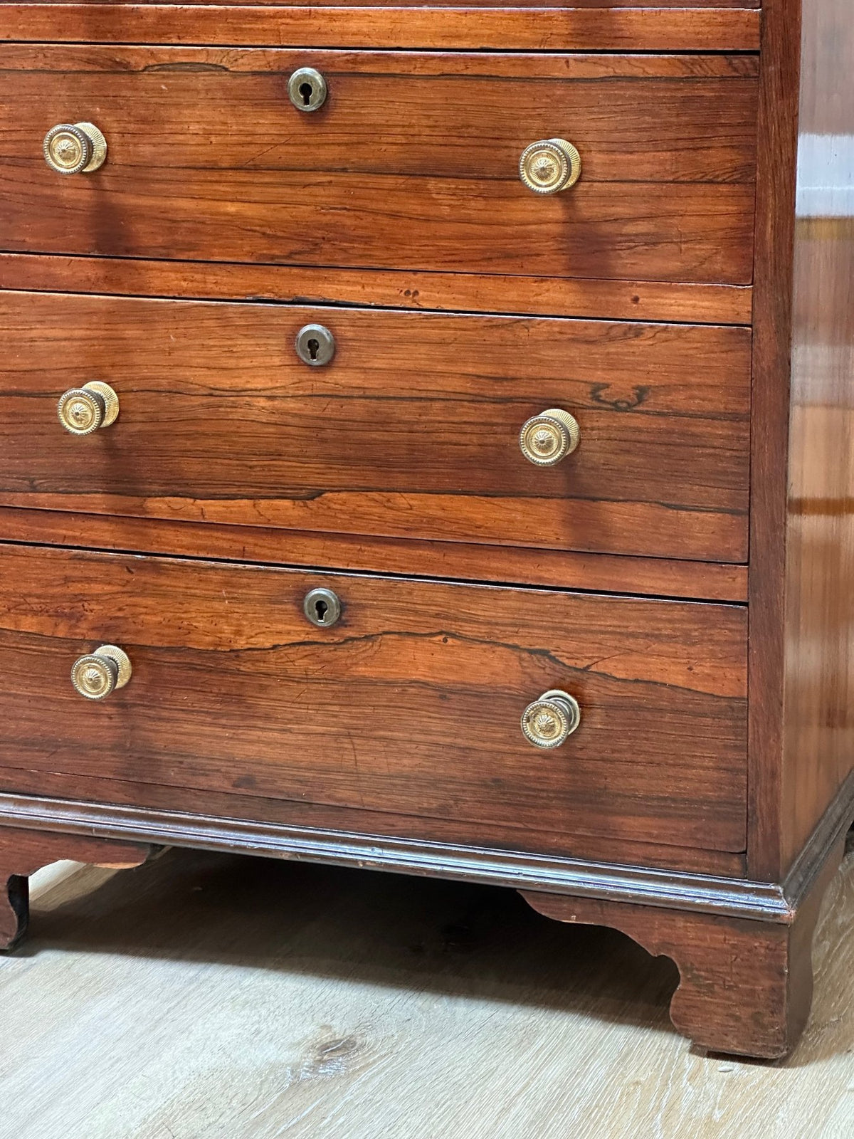 Small Regency Rosewood Chest of Drawers, c. 1815 - Helen Storey Antiques