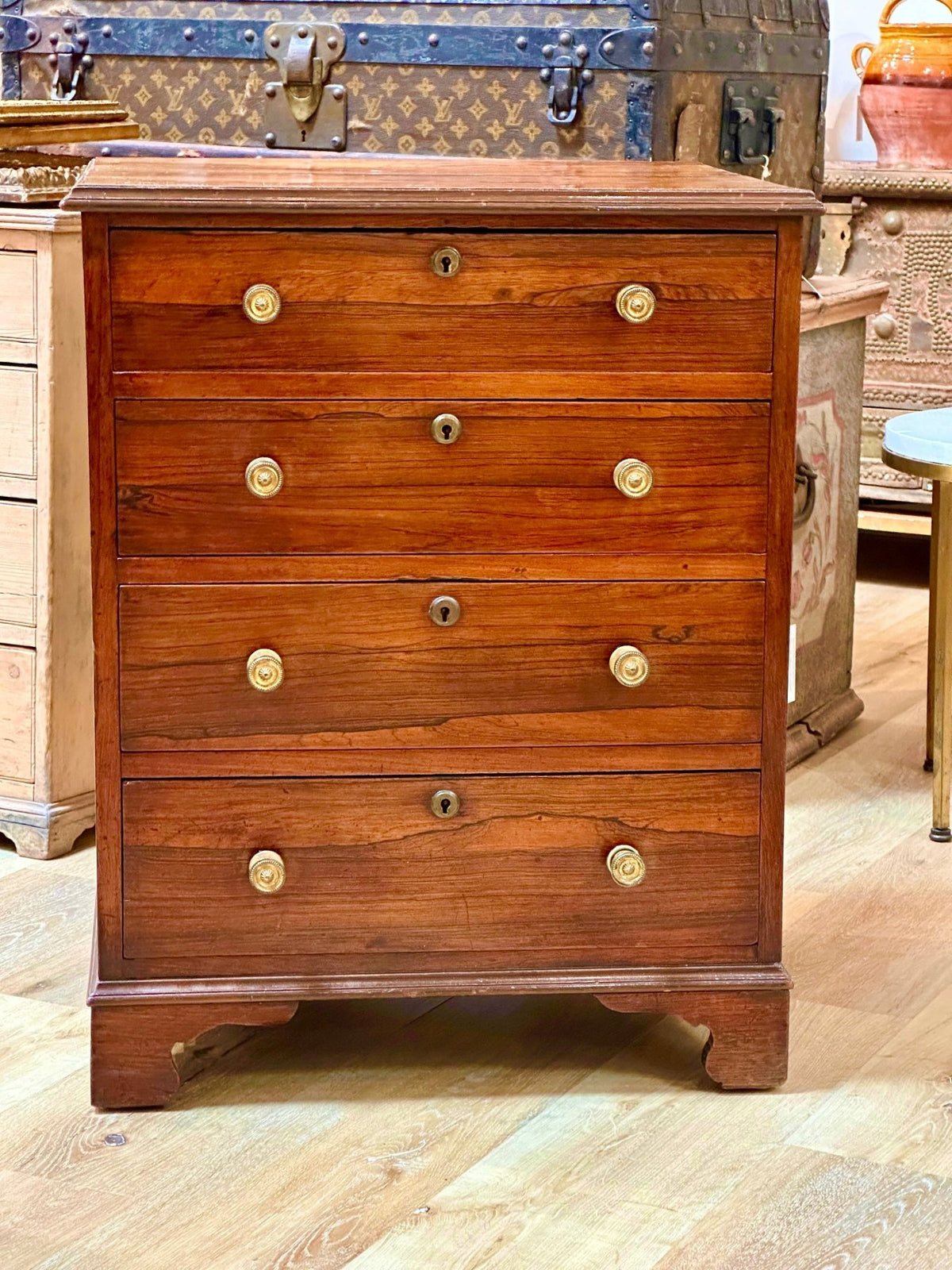 Small Regency Rosewood Chest of Drawers, c. 1815 - Helen Storey Antiques