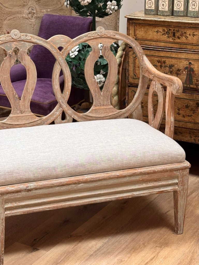 Spectacular Gustavian Period Settee - Helen Storey Antiques