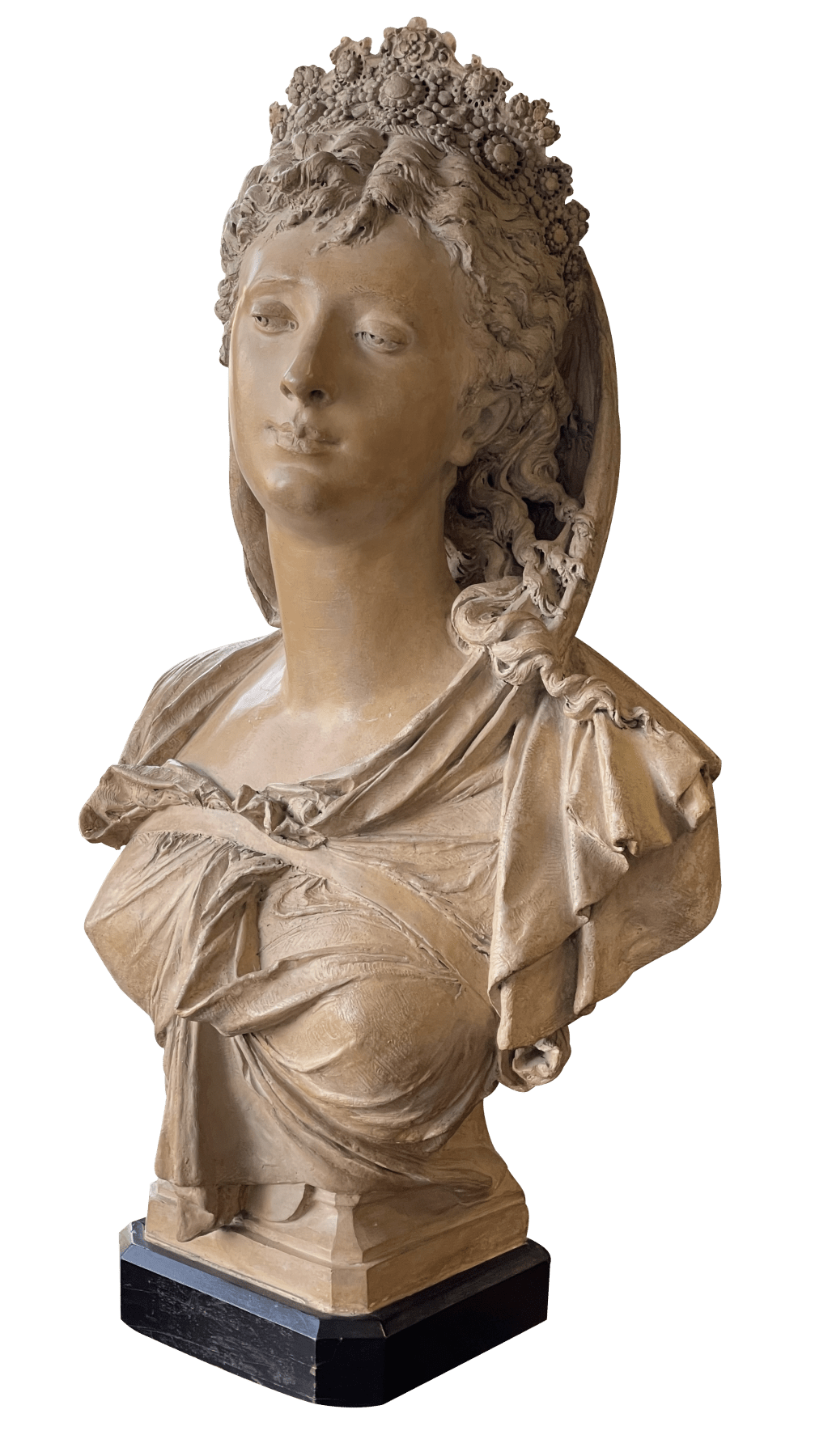 Stunning Albert - Ernest Carrier - Belleuse Bust of a woman, terra cotta sculpture - Helen Storey Antiques