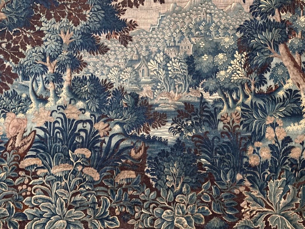 Stunning Flemish Verdure Tapestry Oudenaard, Wool &amp; Silk, 17th Century - Helen Storey Antiques