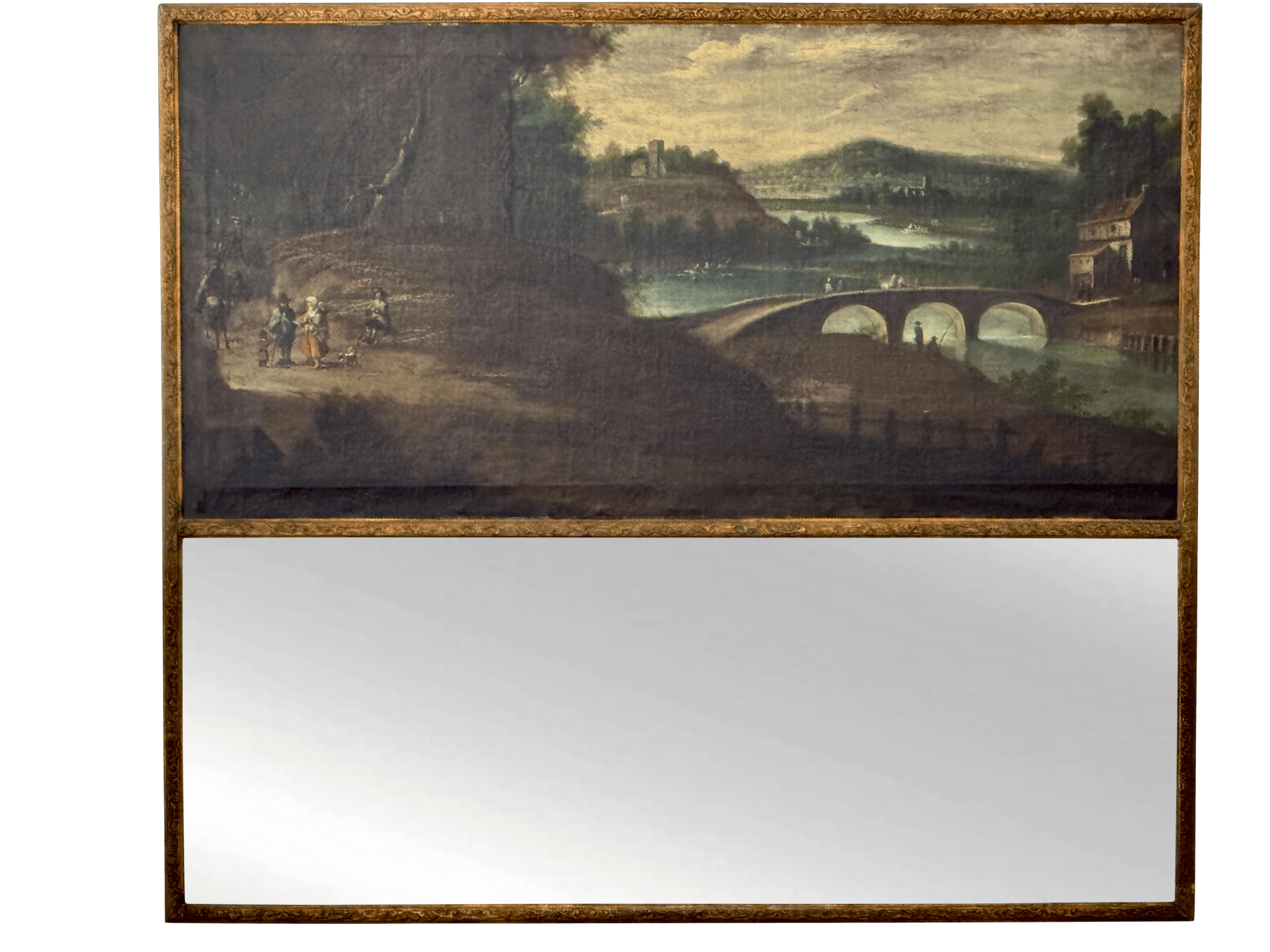 Trumeau Overmantel Mirror, Fench period 18th Century