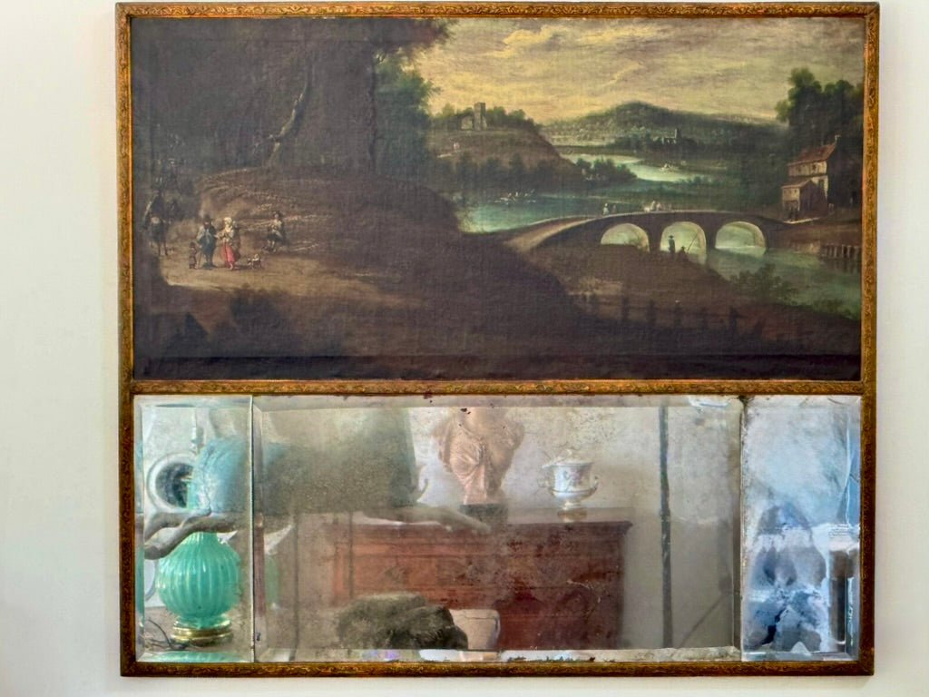 Trumeau Overmantel Mirror, Fench period 18th Century - Helen Storey Antiques