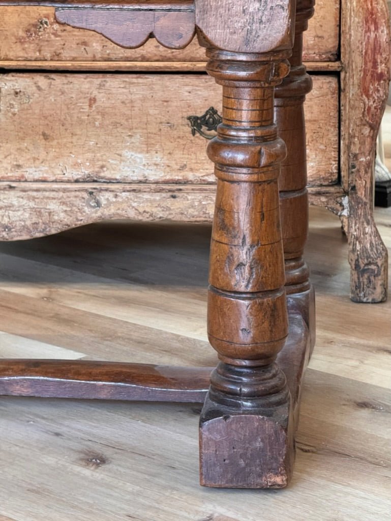 Very fine Early English carved oak dining table - Helen Storey Antiques