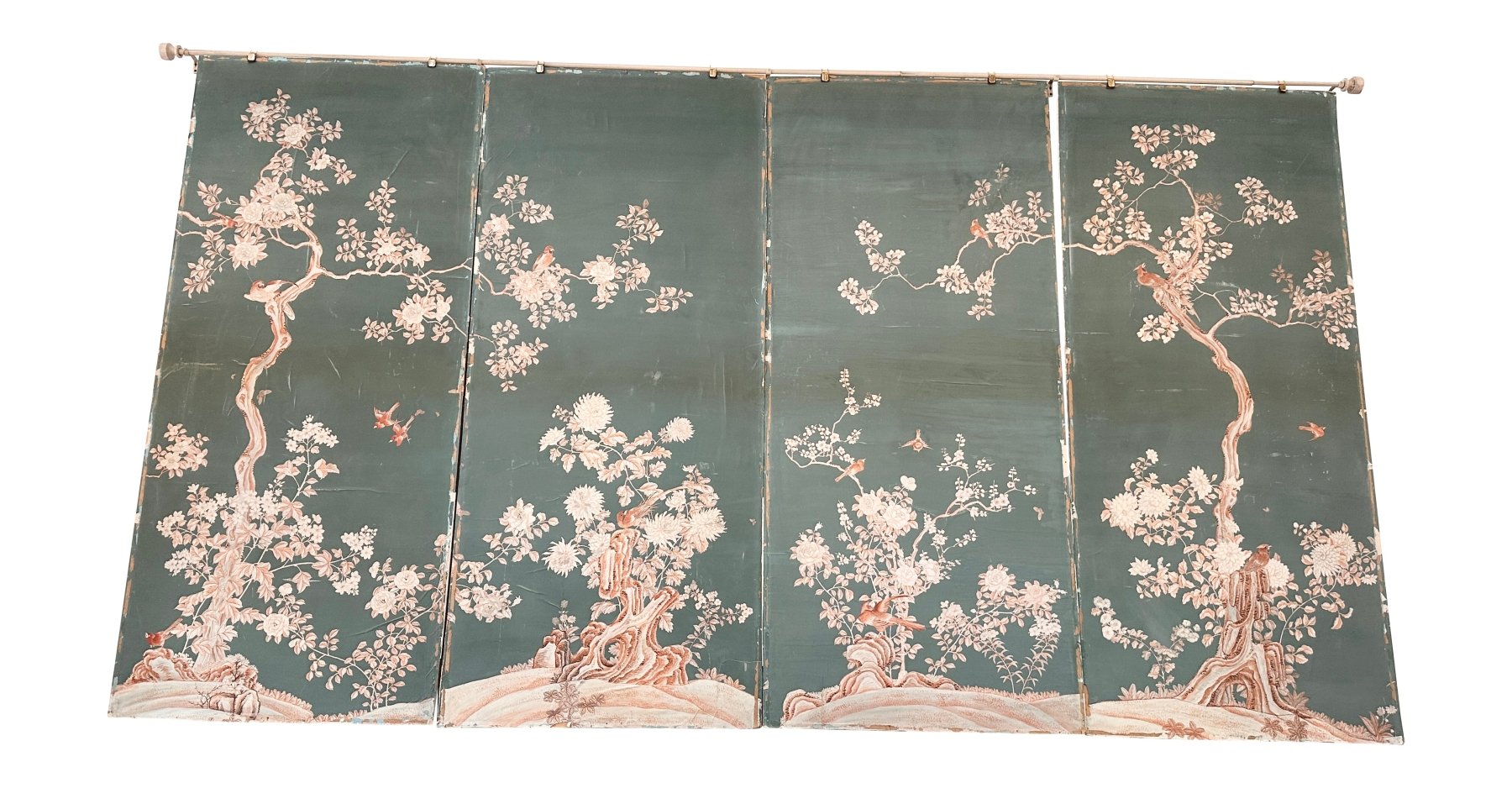 Vintage Gracie Wallpaper, Four Panels