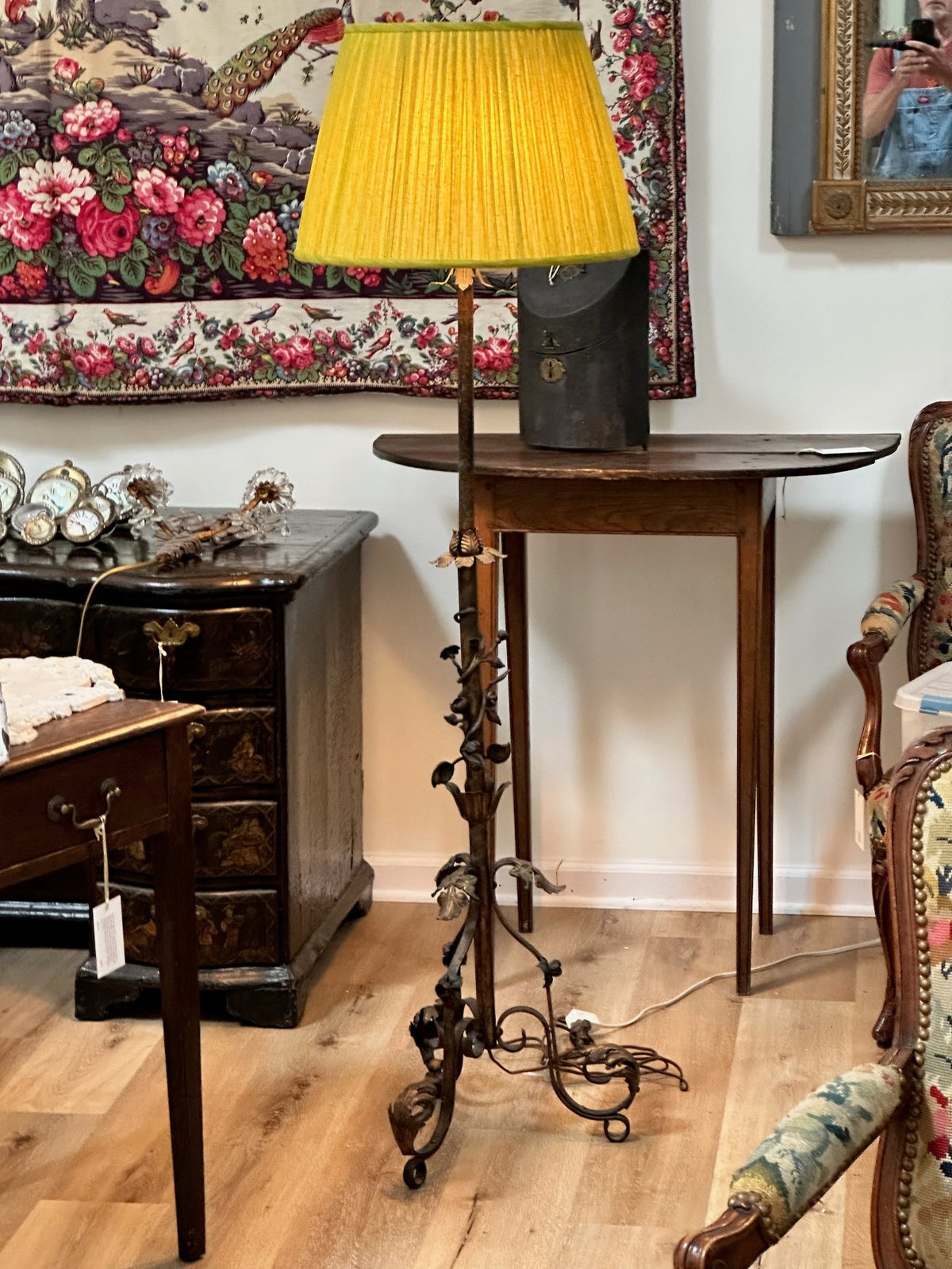 Vintage Italian Tole Floor Lamp - Helen Storey Antiques