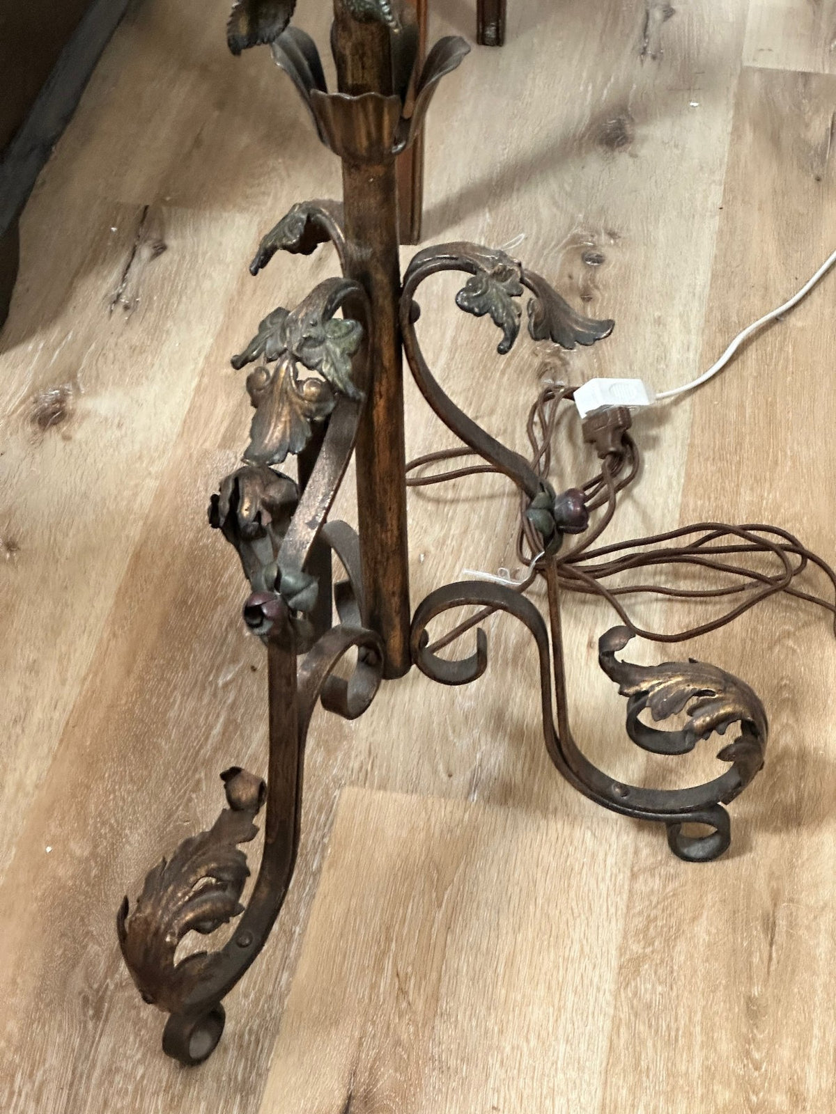 Vintage Italian Tole Floor Lamp - Helen Storey Antiques