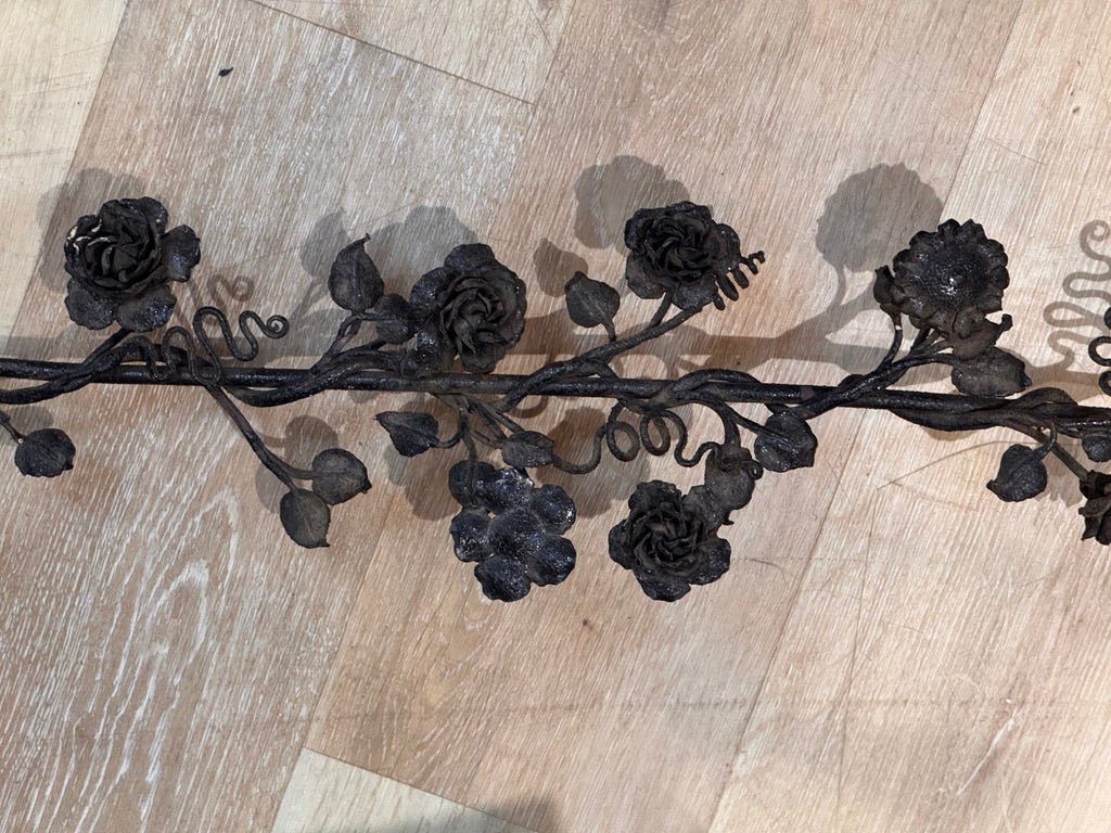 Wrought iron floral mount, France, 18th Century - Helen Storey Antiques