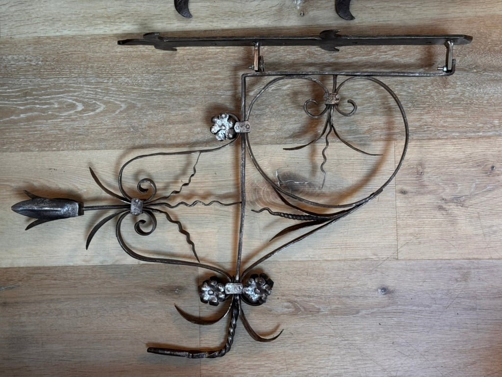 Wrought iron floral mount, France, 18th Century - Helen Storey Antiques