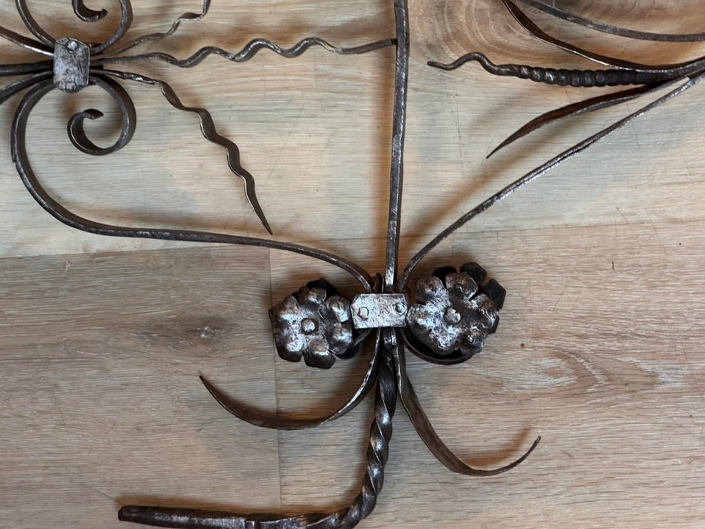Wrought iron floral mount, France, 18th Century - Helen Storey Antiques