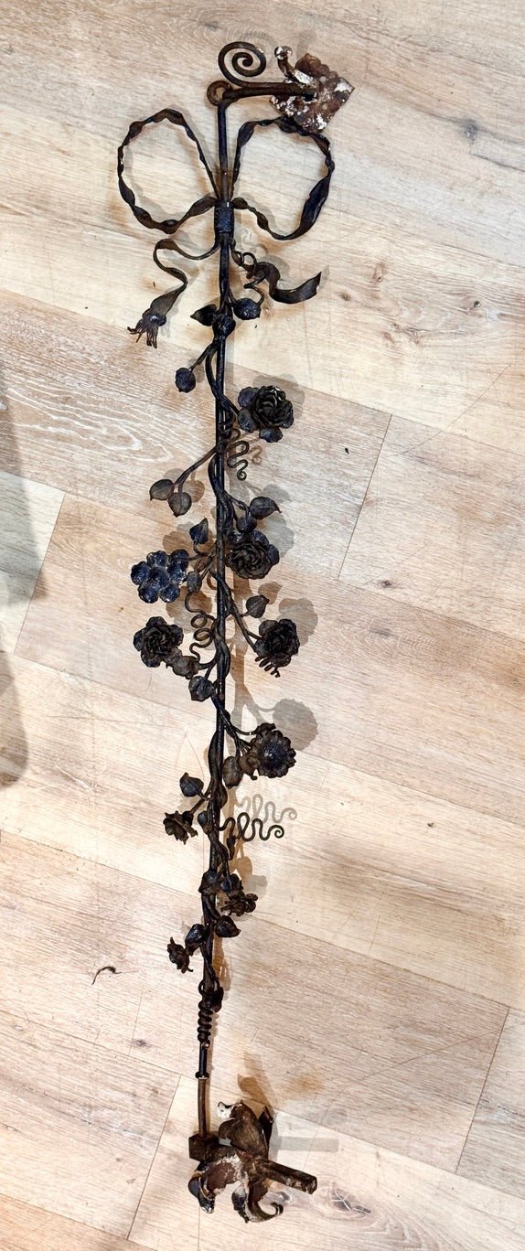 Wrought iron floral mount, France, 18th Century - Helen Storey Antiques