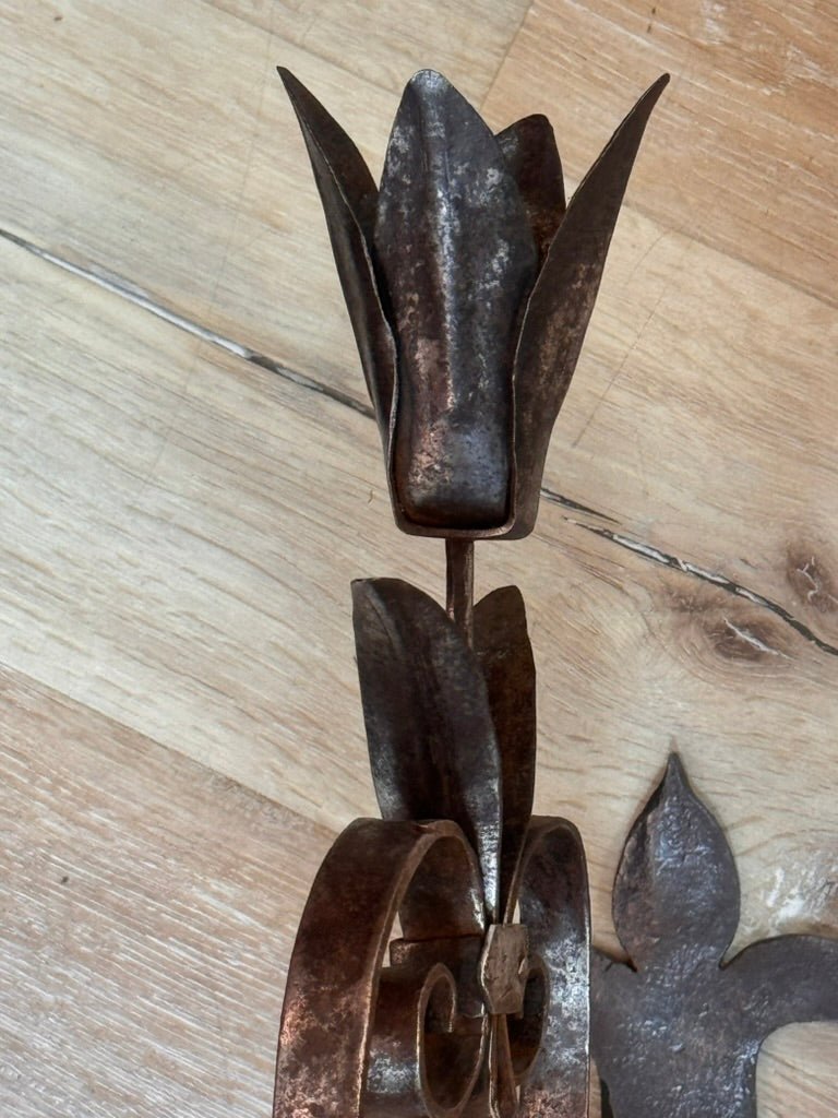 Wrought iron floral mount, France, 18th Century - Helen Storey Antiques