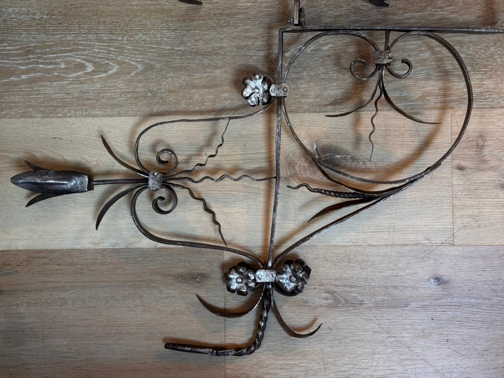 Wrought iron floral mount, France, 18th Century - Helen Storey Antiques