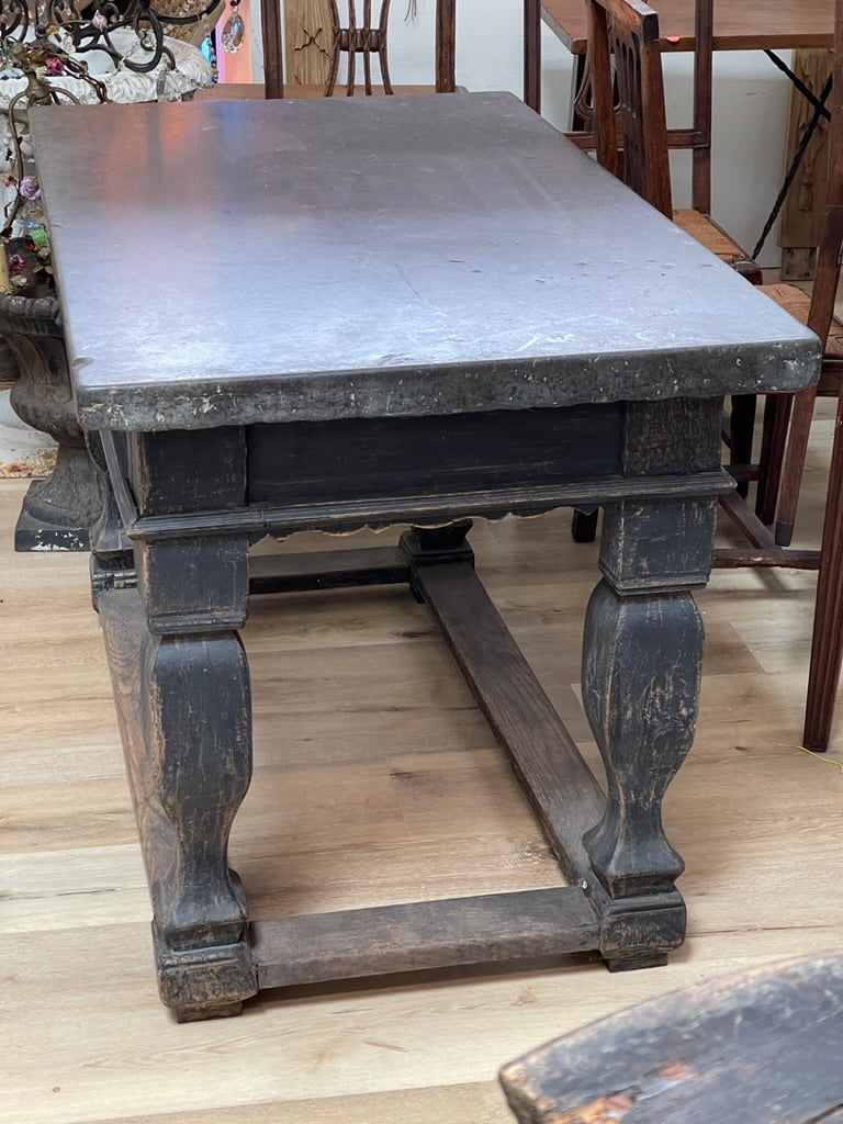 18th Century Swedish Oland Stone Top Table