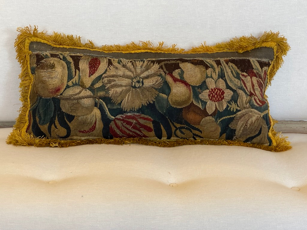 Late 17th Century Flemish Tapestry Panels Stuffed as Cushions
