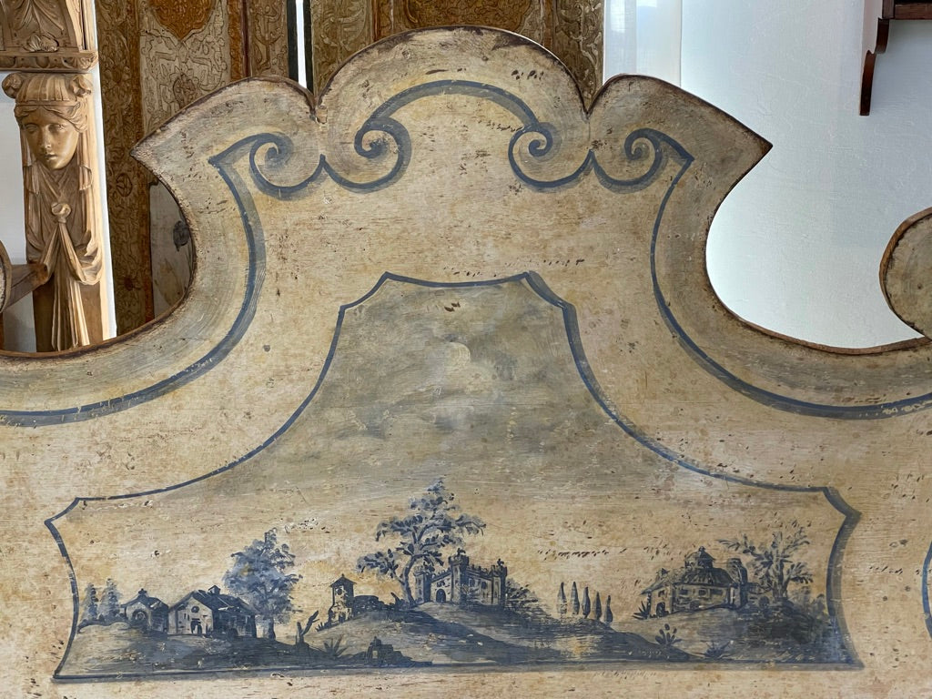 19th Century Italian Baroque Style Tuscan Hall Bench