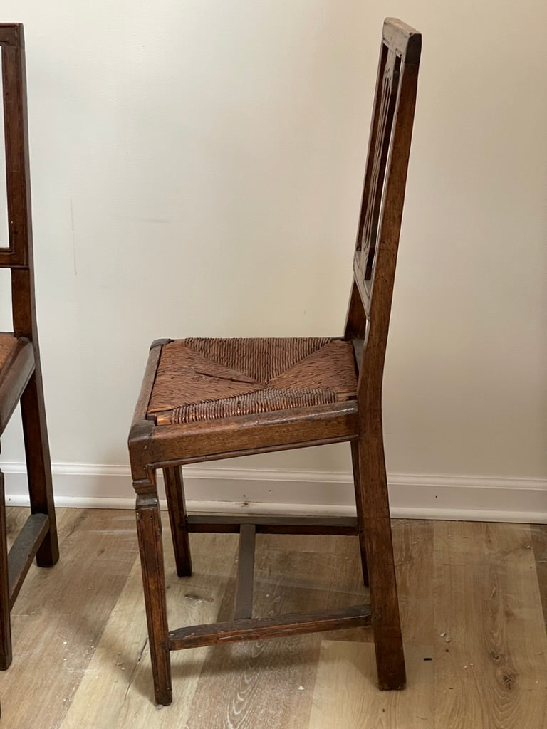 Set of Eight 18th Century Italian Side Chairs
