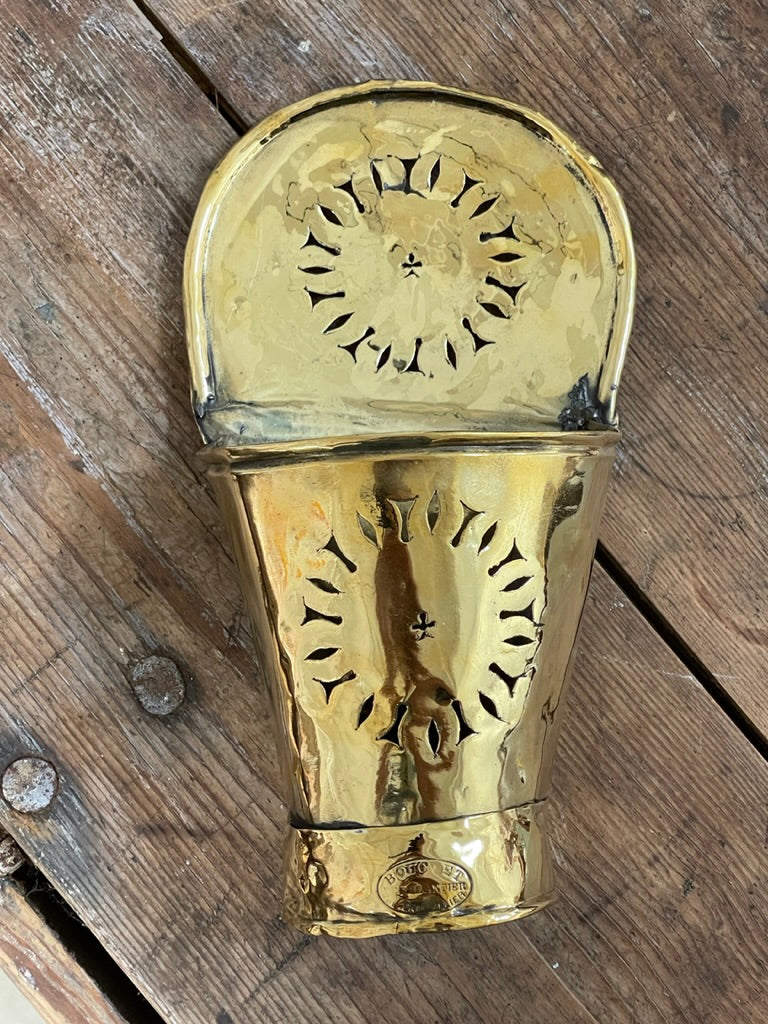 18th Century French Brass Wall Pocket
