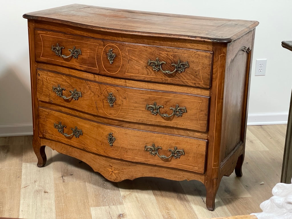 Late 18th Century French Directoire Walnut Inlaid Commode