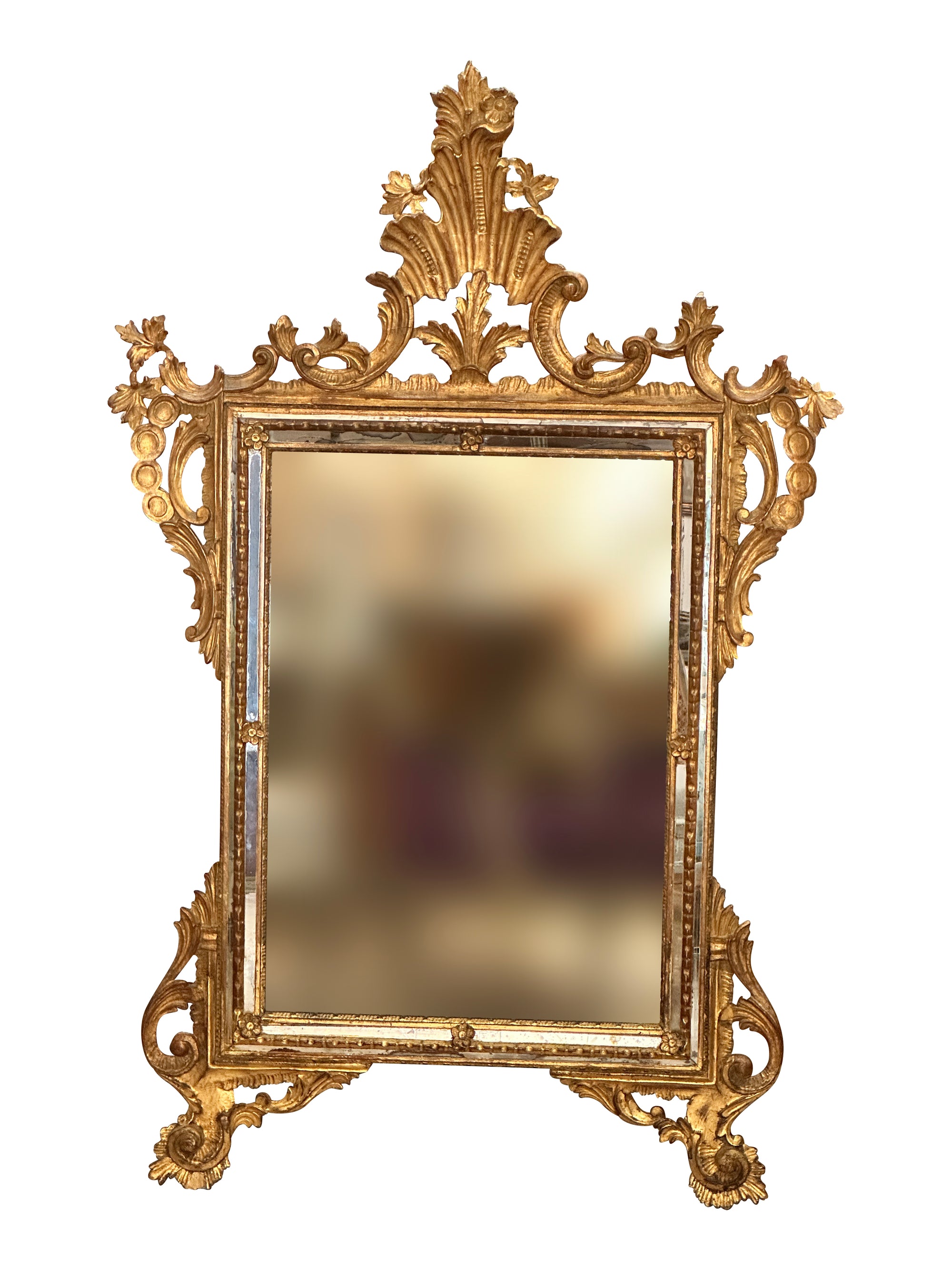 Florentine carved giltwood mirror, Nineteenth Century