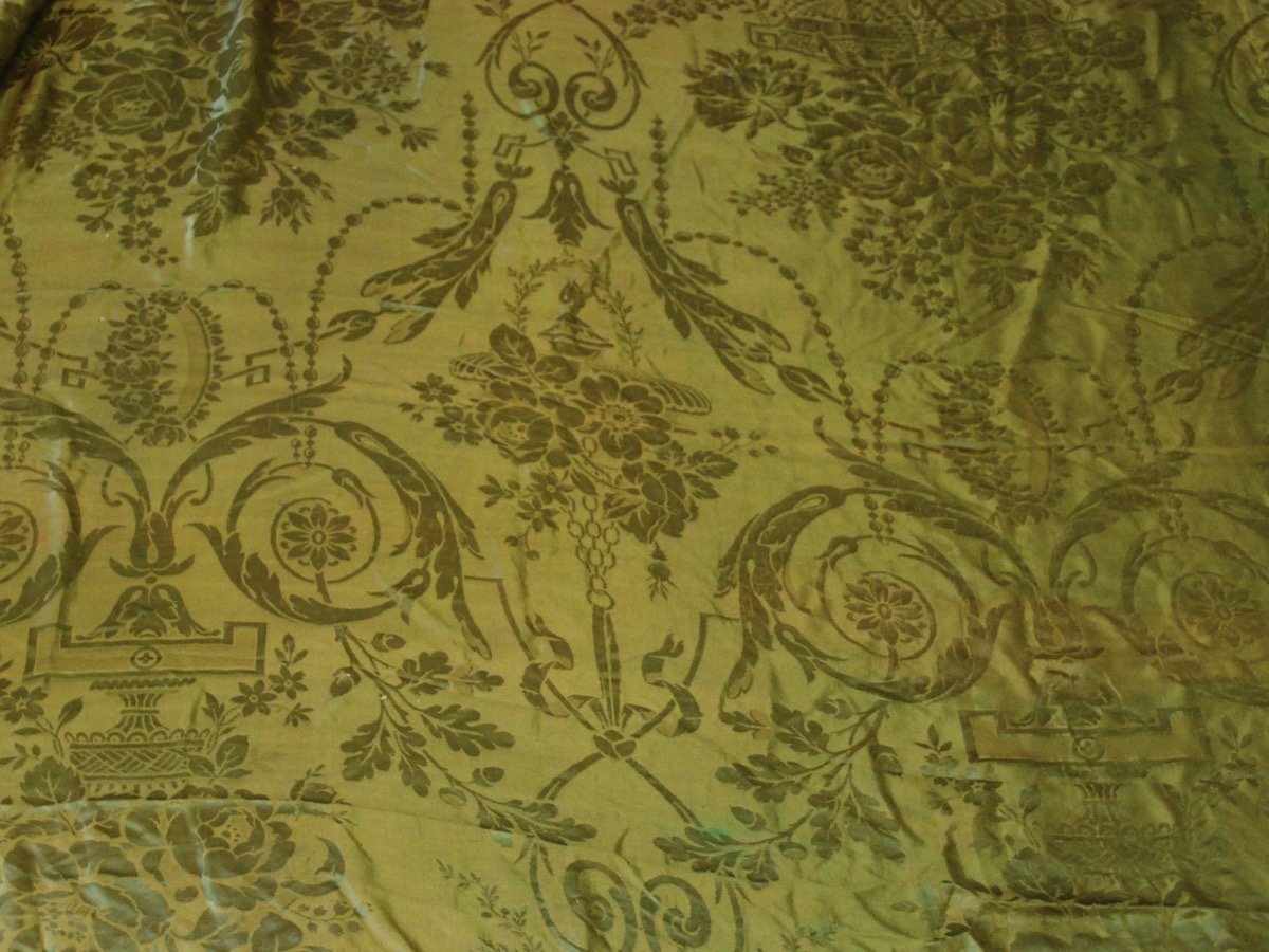 French Green Silk 18th Century
